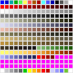 UnitTemp.pal colours, as viewed in PSP