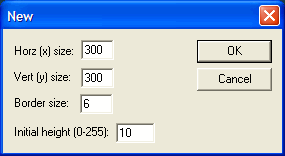 New map dialog