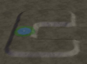 A picture of a flat mound