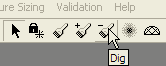 Dig Tool Button