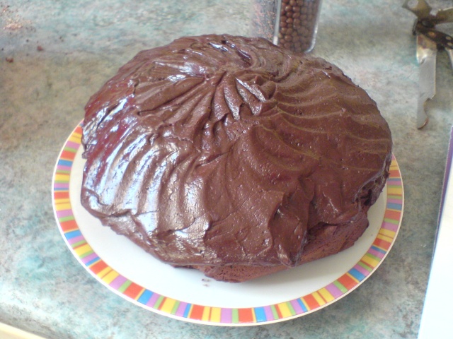 Icing applied